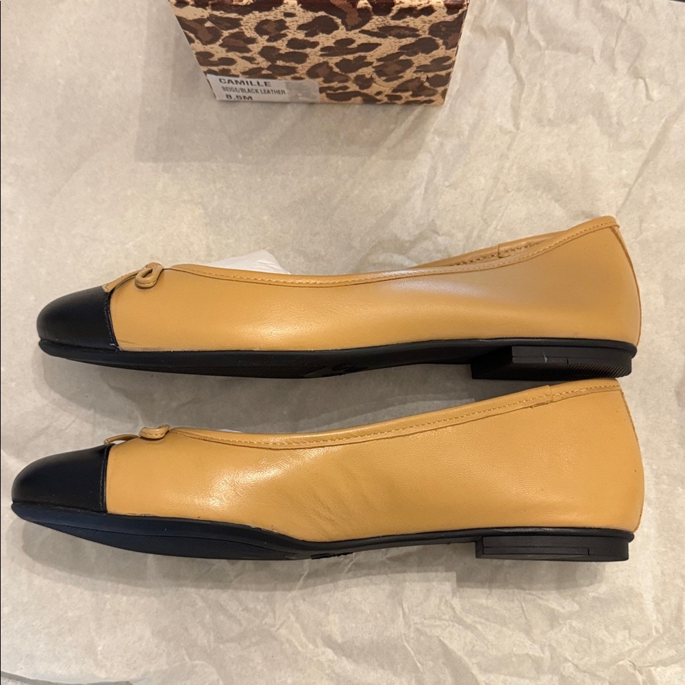 Tuckernuck Tan and Black Flats - Picture 5 of 7